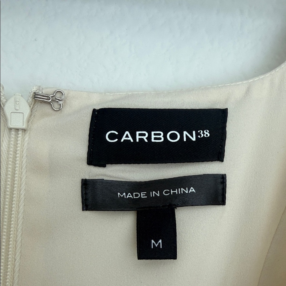 Carbon38 Elegant Cream Midi Dress NWT - Picture 2 of 9